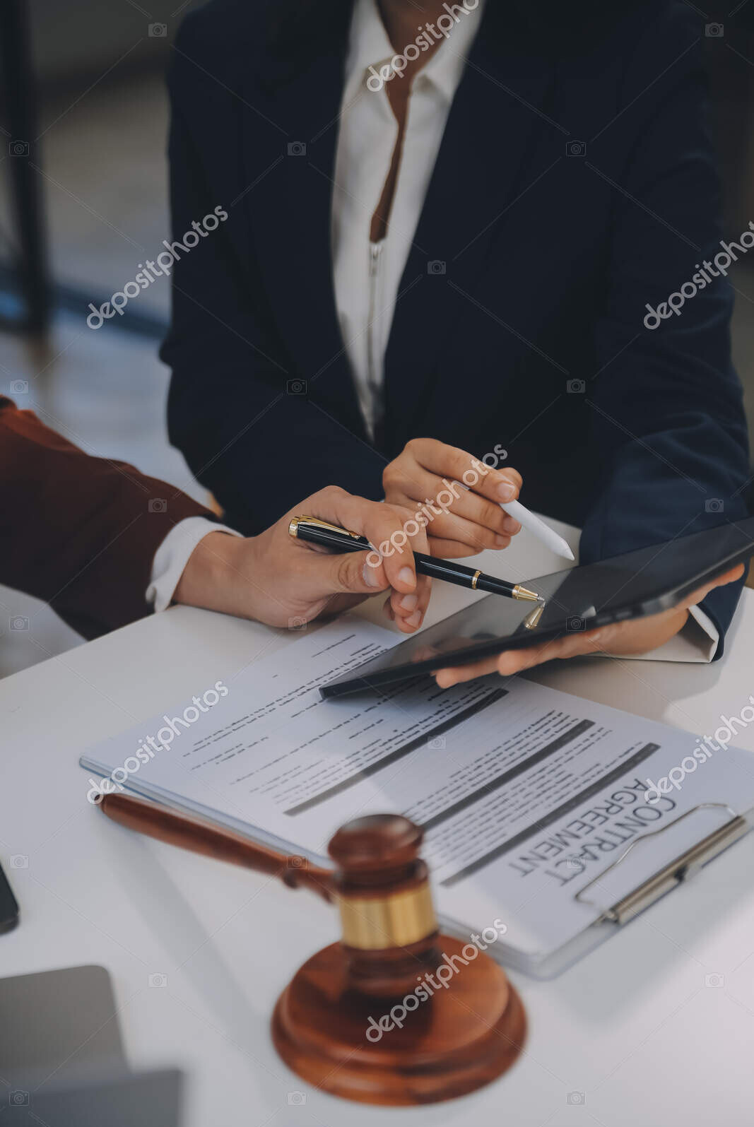 depositphotos 694273420 stock photo lawyer legal advisor businessman brainstorming